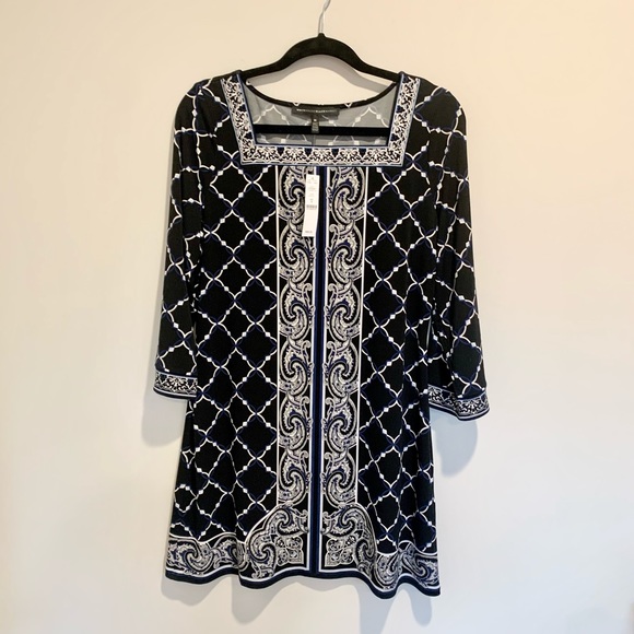 White House Black Market Tops - NWT WHBM long sleeved print tunic